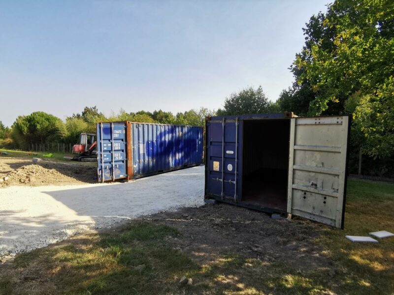 Espace de rangement : conteneur aménagé en abri de jardin l In'BOX