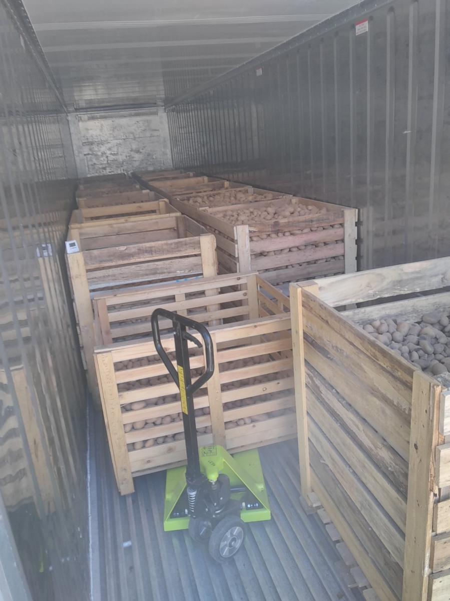 Stockage de pommes de terre en container frigorifique - In'Box Container