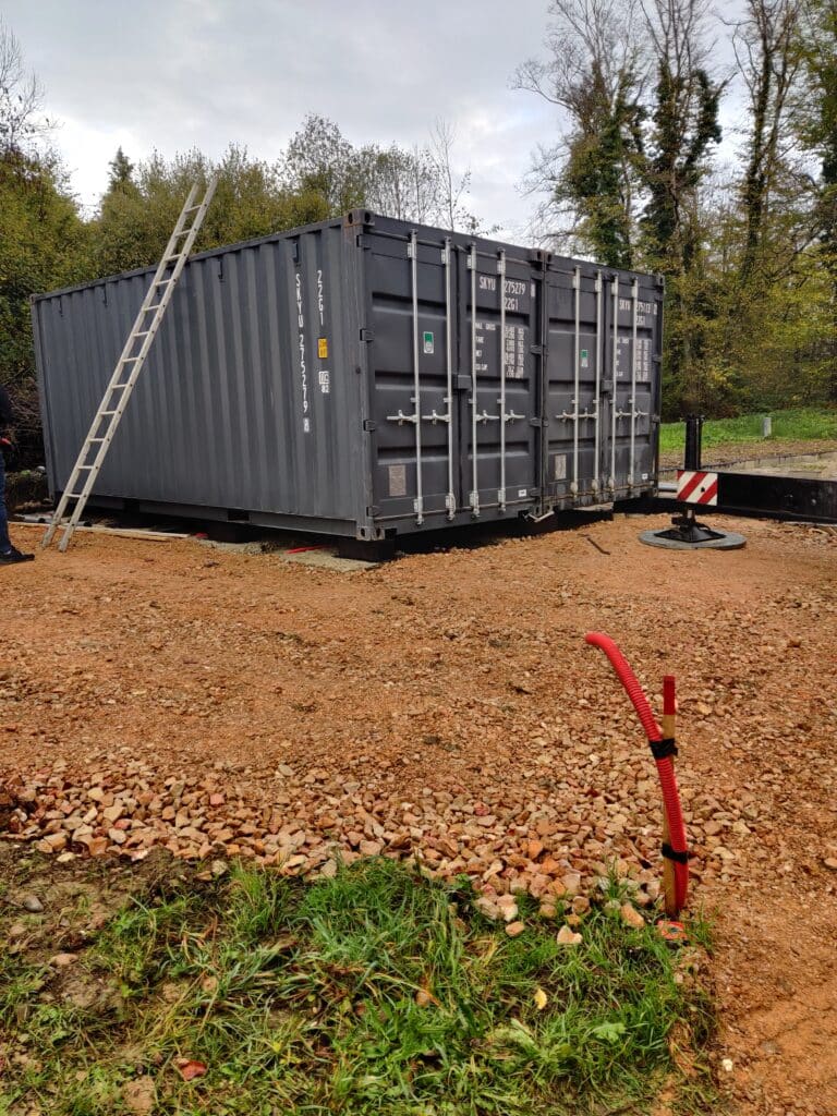 Construction d'une maison en container