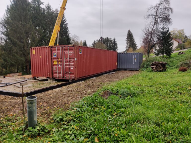 Construction d'une maison en container