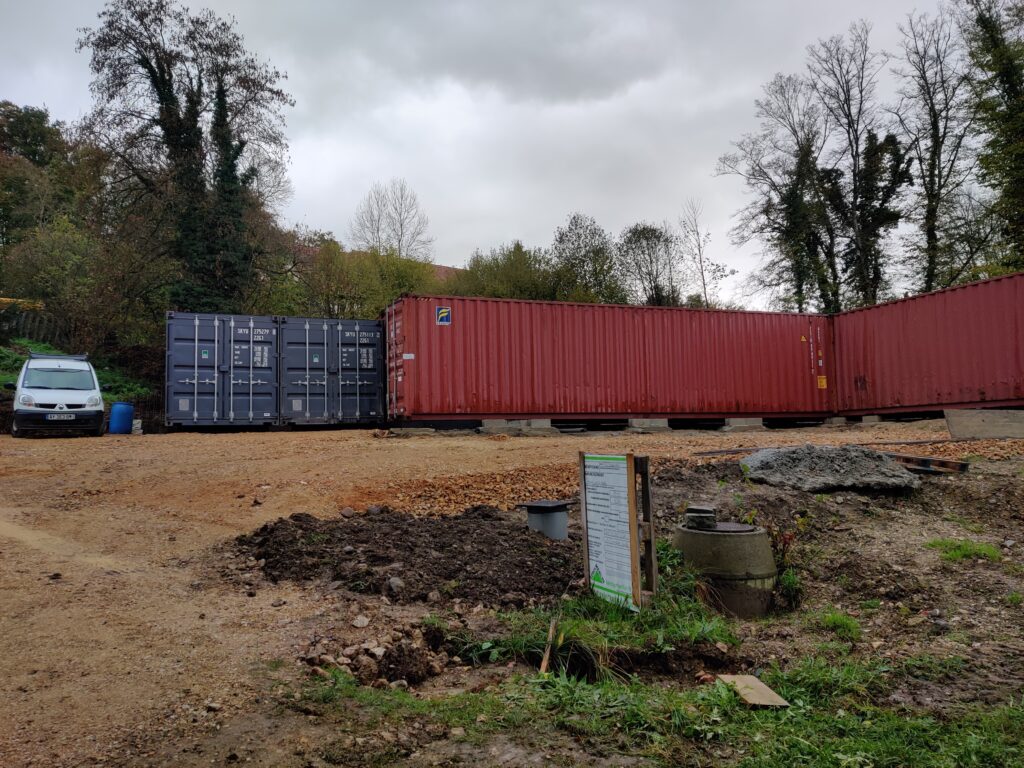 Construction d'une maison en container