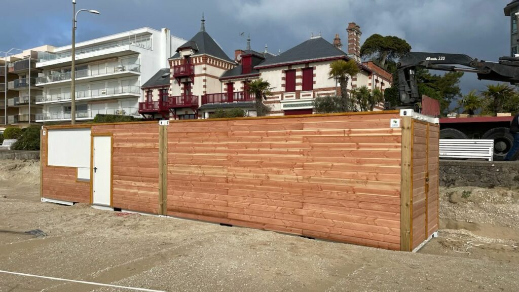 aménagement containers pour plage