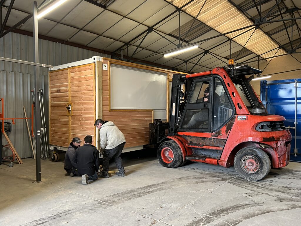 Stockage aménagement containers